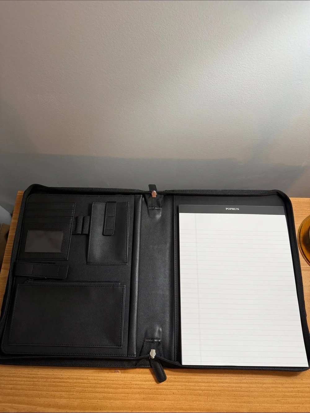 Poprun PU Leather Padfolio